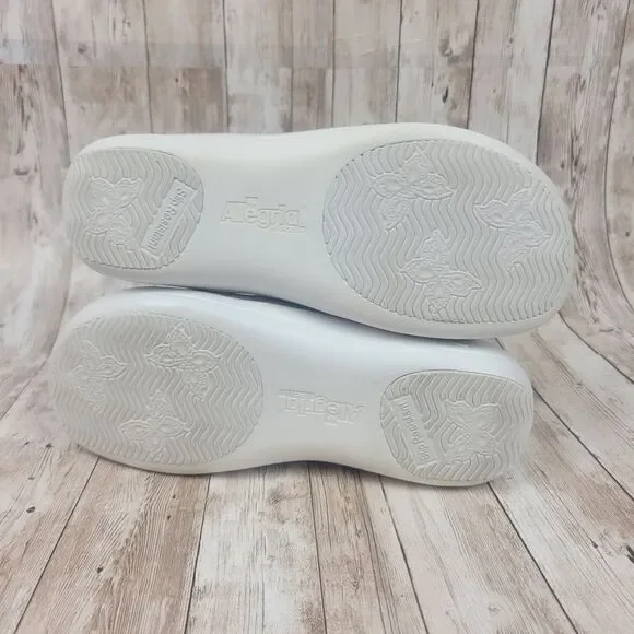 Alegria Keli White Leather Clogs size 36 - Picture 5 of 10